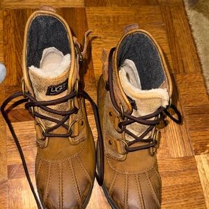 UGG Women's Brown Lace Up Boots